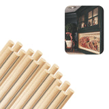 Birch Round Dowels (7/16 x 36, Pack of 20) | Variety of Diameters & Wood Species | Unfinished Wooden Dowel Rods for Crafts & DIY