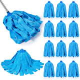 Tanlade 6 Pcs Mop Head Replacement Compatible with 0.8inch Stick, Blue