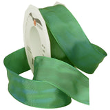 Morex Ribbon French Wired Lyon Ribbon, 1-1/2-Inch by 27-Yard Spool, Multi Lime (46440/25-714)