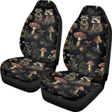 Whosucclay Raccoon Car Seat Cover for Women Men, Universal Car Accessories Fit for Car SUV Sedan Truck, Car Interior Decorations