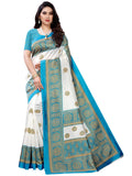Satrani Womens Art Silk Saree (2019ST120_Sky Blue)