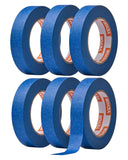 VEVOR Painters Tape, 1 Inch Wide (0.94 In x 60 Yds), 6 Rolls, Blue Painter Tape for Painting, Edge, Trim, Ceiling, Masking Tape