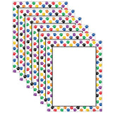 Teacher Created Resources Colorful Paw Prints Computer Paper, 50 Per Pack, 6 Packs