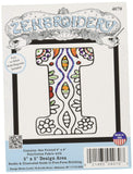 Design Works Crafts Zenbroidery, Letter I, 5 x 5 Craft Kit, Various