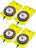Gejoy 4 Pieces Hiking Compass Orienteering Compass Map Navigation Gear Wilderness Survival Gifts for Kids Outdoor Hunting Campin