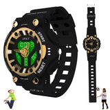 Spiky Premium Analog-Digital Diving Watch For Kids Boys And Girls | Multifunctional, Luminous & Dual Time Display, 50M Waterproo