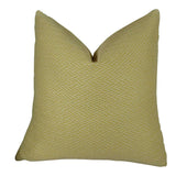 Plutus Brands Plutus Nesting Zigzag Handmade Throw Pillow, 20 X 20, Yellow/Cream