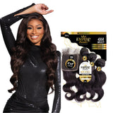Sensationnel Empire bundles multi - body wave with 4x4 closure 10a tangle shed free human hair for weaving and sew in styles (10