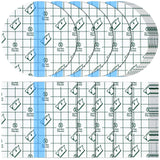 50 Pieces Waterproof Adhesive Bandages Transparent Stretch Bandages Protective Clear Films Dressing Tattoo Cover Dressing Tapes