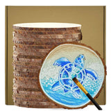 3 Inch Wood Slices Discs Ornaments for Crafts, 24 Pcs 2.8-3.1 inches Diameter 0.2 inches thickniss