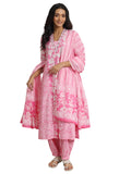Libas Women'S Cotton Kurta Set (400091O_Pink_Xxl)