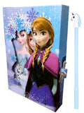 Shree Technesh Freezing Angel Lock Diary With 3D Gel Pen For Girls, Diary With Lock For Girls