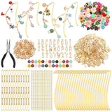 Tudomro 510 Pcs Metal Bookmarks Making Kit, DIY Metal Bar Bookmark Kit, DIY Craft Supplies with Charms, Jump Rings, Chains and T