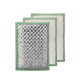 OGGI Bambou OdorFree Scrubbing Sponges Natural Scrub Sponges for Dishes, 91% BambooDerived Rayon Cellulose Fiber, Reusable,