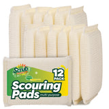 12 Pack Scrub Sponges Kitchen by SCRUBIT, Multi-Purpose Scouring Pads, Non-Scratch Cleaning Sponges for Dishes, Pots & Non-Stick