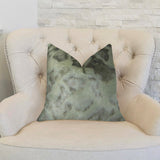 Plutus Brands Plutus Rabbit Fur Handmade Throw Pillow, 20 X 20, Ivory Gray