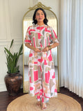 Anni Designer Women'S Rayon Viscose A-Line Printed Kurta With Pant (Eshwari Multi-Vks01_L_Multicolor_Large),Multicolour,L,,,