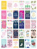 bloom daily planners Encouragement Card Deck Cute Inspirational Quote Cards Just Because Cards Set of Thirty 2 x 3.5 Car