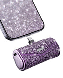 iWALK Upgraded Sparkly Portable Charger 22.5W, 5000mAh Power Bank for iPhone 17/16/15 Series, Mini Battery Pack with Built-in US