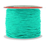 Mandala Crafts Seafoam Green Cotton Waxed Cord for Jewelry Making - 109 Yards, 1mm Beading String Thread for Necklaces and Brace