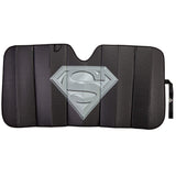 Plasticolor 003883R01 Superman DC Comics Logo Black Matte Finish Car Truck or SUV Front Windshield Sunshade