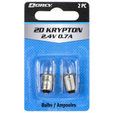 Dorcy 2D-2.4-Volt, 0.7A Bayonet Base Krypton Replacement Bulb, 2-Pack (41-1660) , Gold