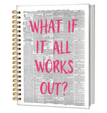 FLVGE Trendy Positive Affirming Notebook Journal, Cute Aesthetic Notebook for Teen Girls Women, Cute School SuppliesPreppy Stuf