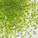 Seed Beads Blue 200 Grams About 6500pcs, 3mm 8/0 Olive Green Glass Craft for Making Earrings, Bracelets, Pendants, DIY Handmade