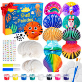 Eleanore 's Diary Kids Sea Shell Painting Kit, Glow in The Darkness Painting Crafts for Boys Girls, Creative Art Activities Toys