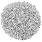 DECYOOL Small Silver Spacer Beads - 1200pcs, 4mm Smooth Round Beads for Jewelry Making, Ideal for Bracelets