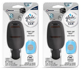 Glade Plugins Car Starter Kit - New Car Feel - Starter Kit Contains: 1 Device & 1 Refill - Pack of 2 Starter Kits