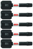 BOSCH ITSQ1102 2-Pack 1 In. Square #1 Impact Tough Screwdriving Insert Bits
