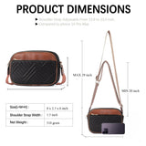 Adisa Women'S Girls Color Block Cross Body Sling Bag With Printed Belt (Sl5150-Bla),Black,,B0DXR1Z8ND