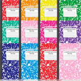 Fainne 12 Pack A5 Composition Notebooks Bulk College Ruled, 12 Colors