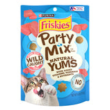 Purina Friskies Natural Cat Treats, Party Mix Natural Yums With Wild Tuna - (Pack of 6) 6 oz. Pouches