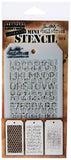 Stampers Anonymous SPATHMST.8 Tim Holtz Mini #8 Layering Stencil-New Condition