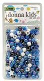 Donna Hair Beads for Hair Braids Kit Including 11x10mm, DIY Braiding Plastic Beads for Braid Hair 1pc Quick Beaders (Blue ASSORT