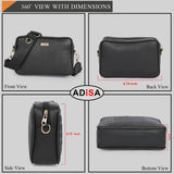 Adisa Women'S Sling Bag (Set Of 3 Black),Black,,B0CYM985P7