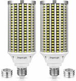 DragonLight 60W Super Bright LED Corn Light Bulbs (200 Watt Metal Halide/HID/HPS Replacement) - E26/E39 Base LED Lamp - 6000K Da