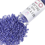 Miyuki Delica Seed Beads - Size 11/0 (1.6 mm), DB0361, Matte Metallic Sapphire Blue, 7.2 g, Approx. 1440 Beads, Made in Japan