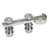 Jackson Safety Lightweight, Cast Aluminum #20 Dual-Angle Flange Level with 24 Radius, Non-Magnetic, Adjustable DSL, 14786 , Gray