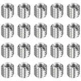HARFINGTON 20pcs Thread Repair Inserts M8 x 1.25 Male to M5 x 0.8 Female Thread 7mm Long Stainless Steel Reducing Nuts Metric Se