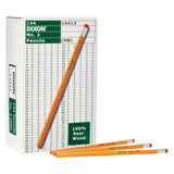 DIXON No. 2 Yellow Pencils, WoodCased, Black Core, 2 HB Soft, 144 Count, Boxed (14412)