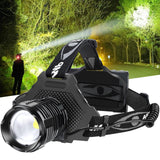 Bud K LED Headlamp Rechargeable, Upgraded 30W Super Bright Head Lamp 1000 High Lumen with 6 Modes, Zoomable, IPX6 Waterproof Hea