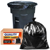 Veska 95-96 Gallon Trash Bags, (ValuePack 25 Bags w/Ties) 100 Gallon Extra Large Trash Bags, 90 Gallon, 95 Gallon, 96 Gallon Hea
