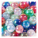 20Pcs Acrylic Beads 16mm Mirror Plated UV Cat Eye Beads for Beadable Pens Keychains Bracelets Necklaces Earrings DIY Jewelry Mak