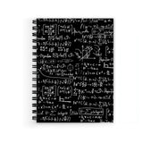 Vprint Mathematic Maths Calculas Black Spiral Wiro Unruled Blank Pages Notebook Diary Journal Drawing Book SizeA5(6X9 Inches) (