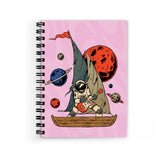 Plan To Gift Spacewalk Plannets Spiral Wiro Unruled Blank Pages Notebook Diary Journal Drawing Book SizeA5(6X9 Inches) (Spacewa