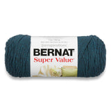 Bernat Super Value Yarn, 7 oz, Teal Heather, 1 Ball