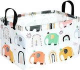 ACMUUNI Rectangle Kids Shelf Basket Nursery Storage Basket Laundry Basket Laundry Hamper with Handles,Baby Toys Storage Box and